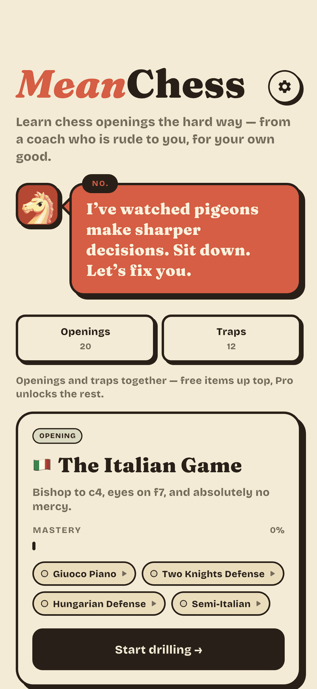 MeanChess screenshot 1